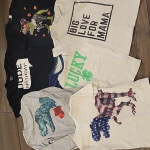 Boys Birthday Holdiay Mama Shirt Lot
